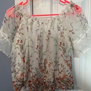 Floral Off the Shoulder Top